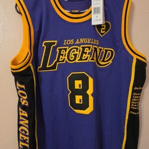 COLBY BRIAN Commemorative Momba Purple & Gold Basketball Jersey